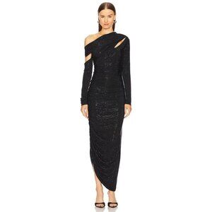 Cult Gaia Kumasi Gown in Black Large New Womens Long Maxi Dress